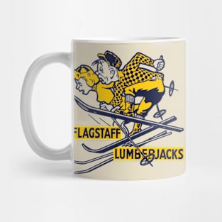 Defunct Flagstaff Lumberjacks Skiing Couple Mug